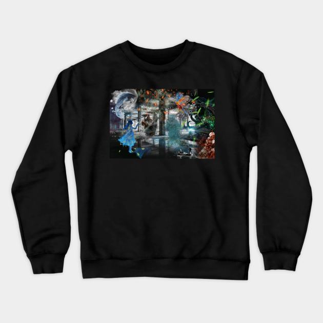 3D GHOST ART Crewneck Sweatshirt by MICHAEL ZHOU